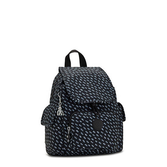 Kipling City Pack Mini Printed Rugzak Zwart | België 1722KO